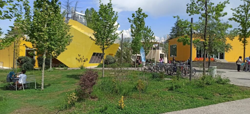 Tirana's Colorful Buildings